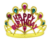 Nessiworld Gold Color Happy Birthday Written Birthday Crown 60 cm